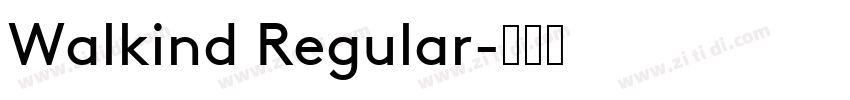 Walkind Regular字体转换